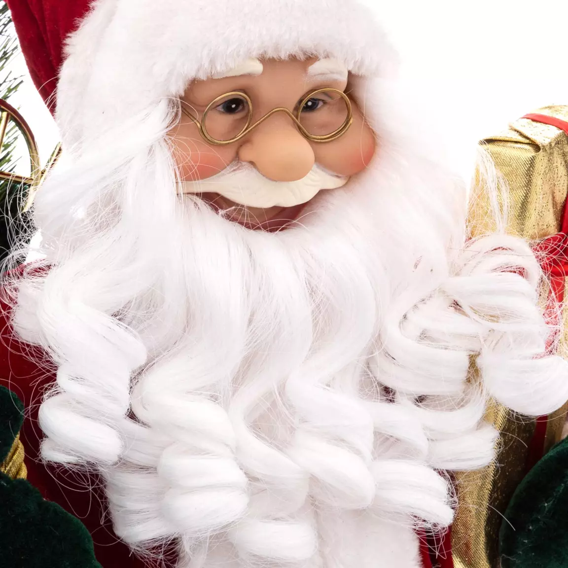 Père Noël déco traditionnel (H61 cm) Velours