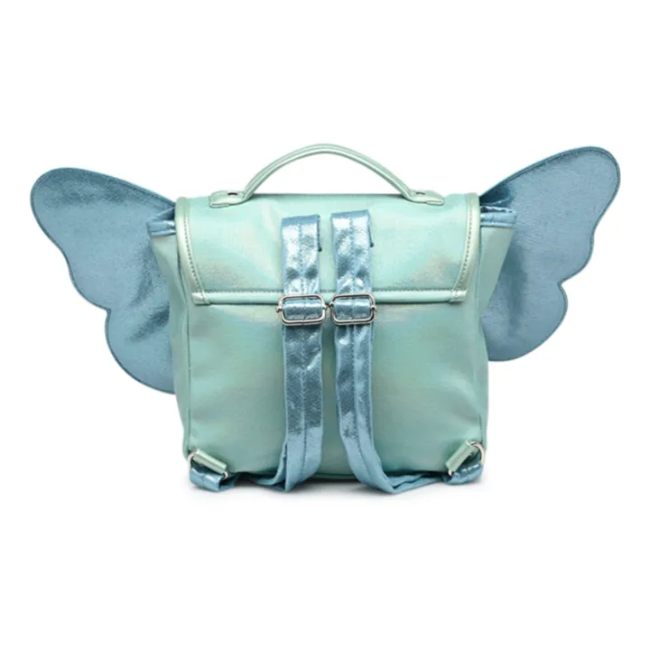Caramel & Cie Cartable Papillon Irisé | Bleu