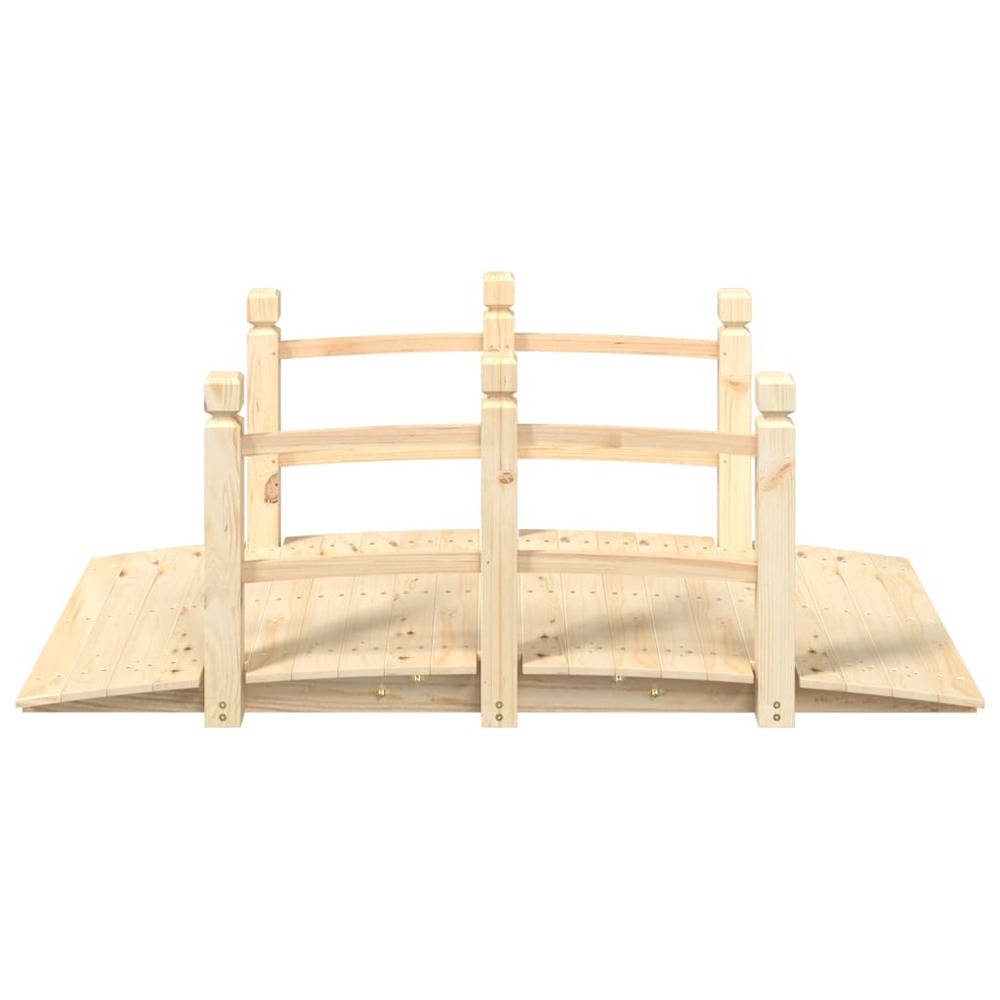 Pont de jardin avec garde-corps 150x67x56cm bois massif épicéa
