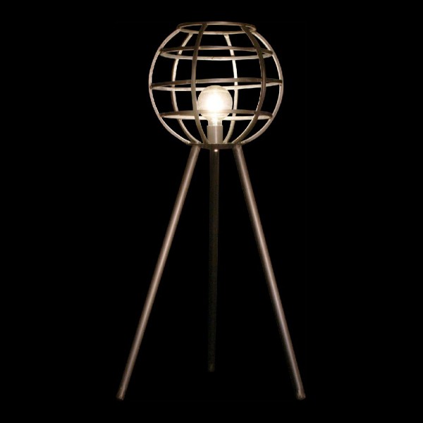 Lampe de bureau métal gris foncé (50 x 50 x 98 cm)