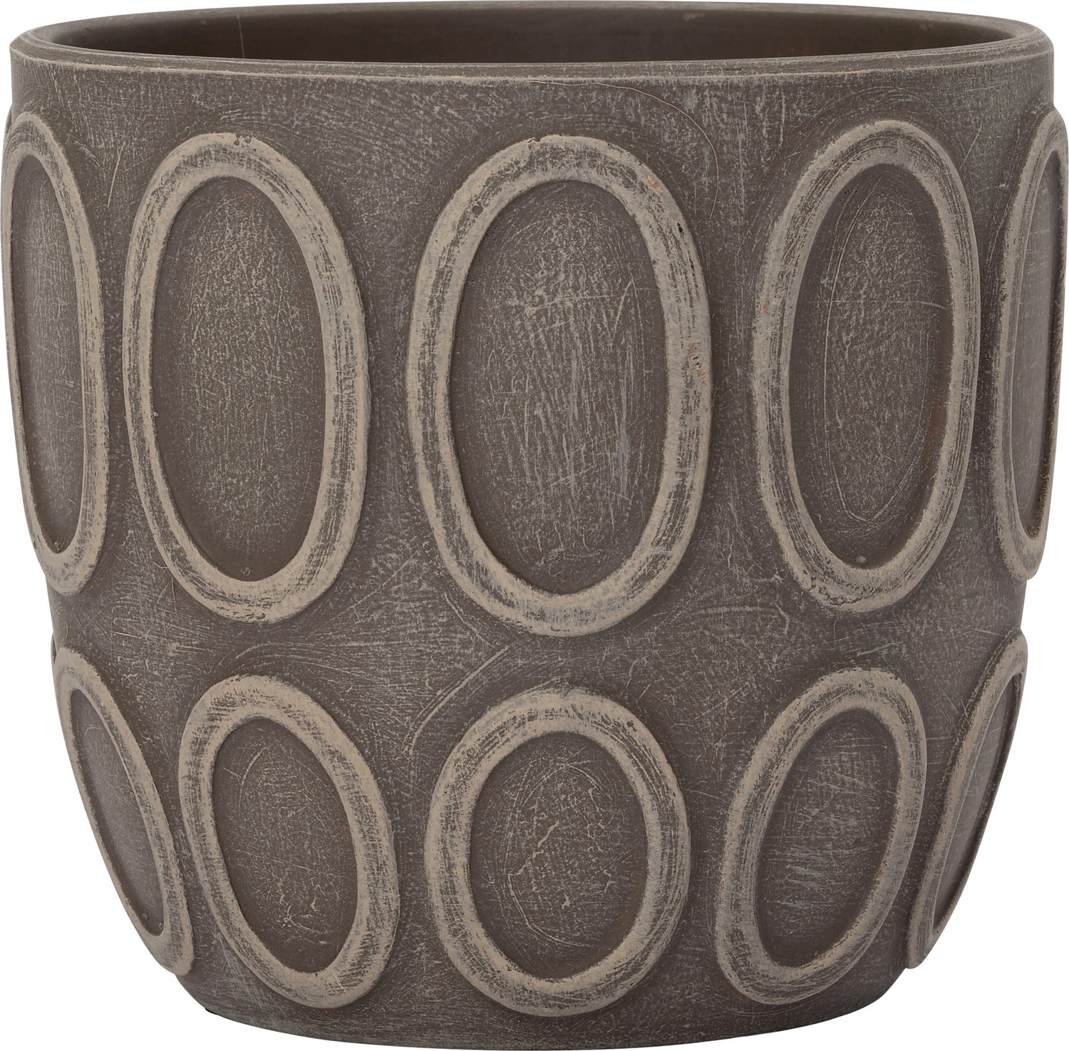 Intratuin pot Morris wijd uitlopen bruin D 13,5 x H 12,5 cm