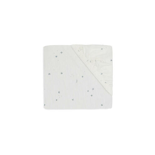 Drap housse jersey 70x140cm Twinkling - Sea green - JOLLEIN