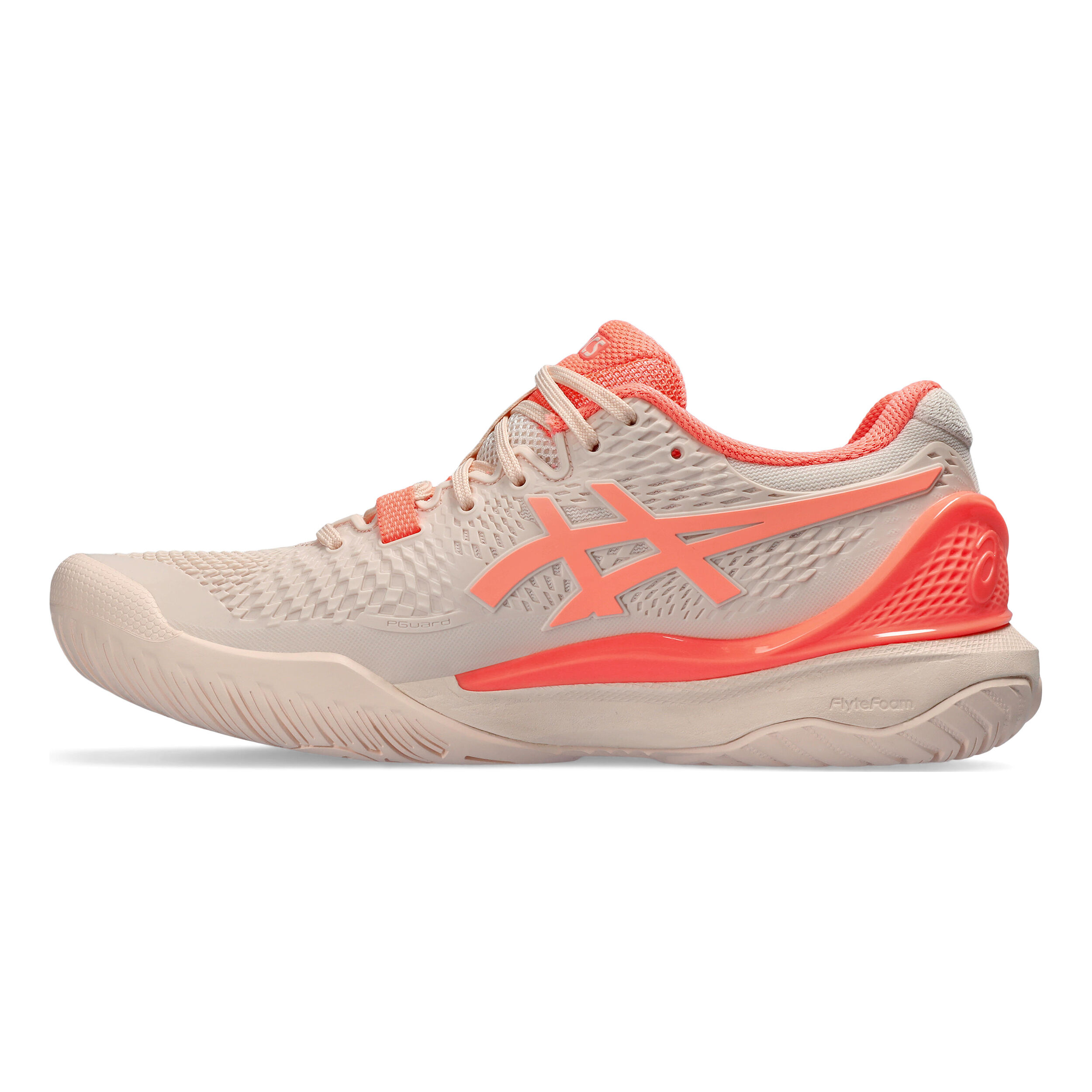 ASICS Gel-Resolution 9 Chaussures Toutes Surfaces Femmes - Abricot, Corail