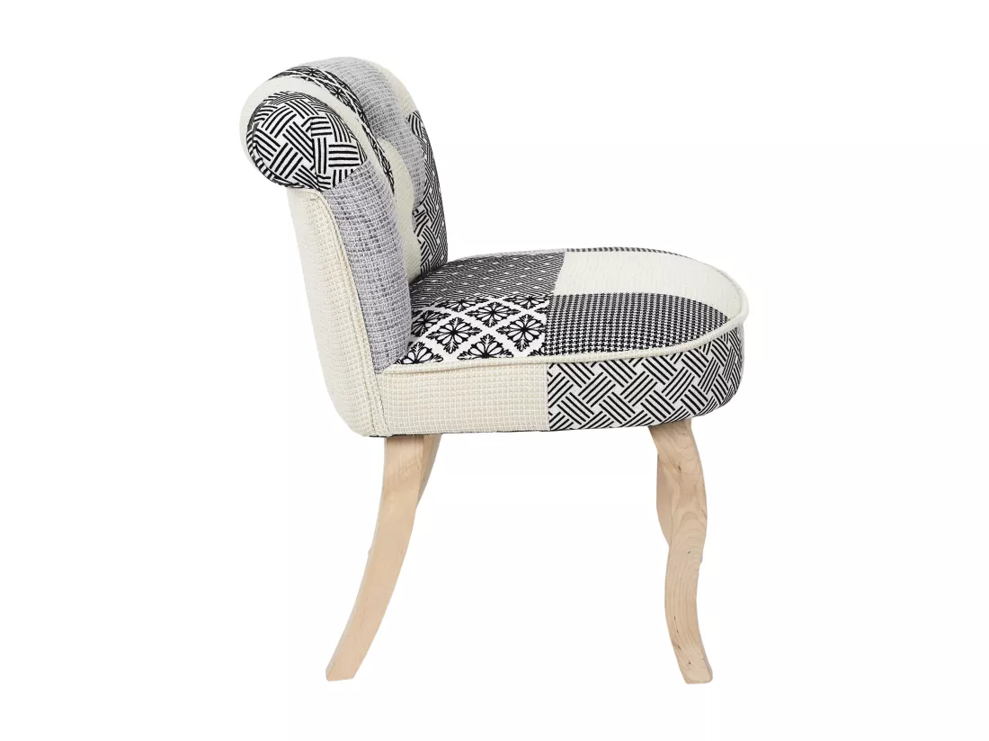 Fauteuil Eleonor Patchwork Gris
