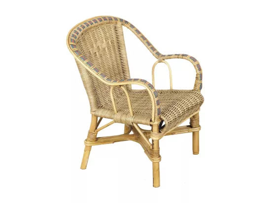 Fauteuil enfant en rotin Crapaud