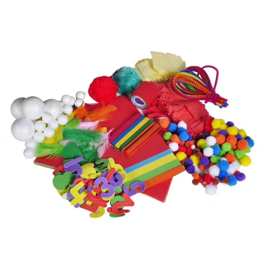 knorr toys® Bastelkoffer Arts & Crafts300-tlg. blau