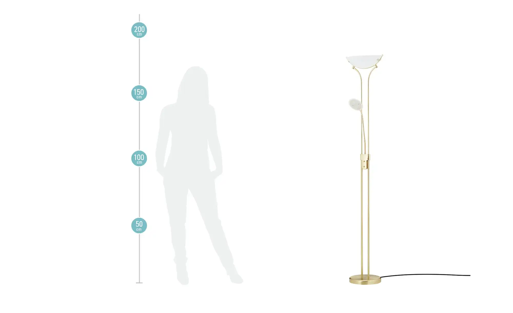 KHG LED-Deckenfluter, 2-flammig
