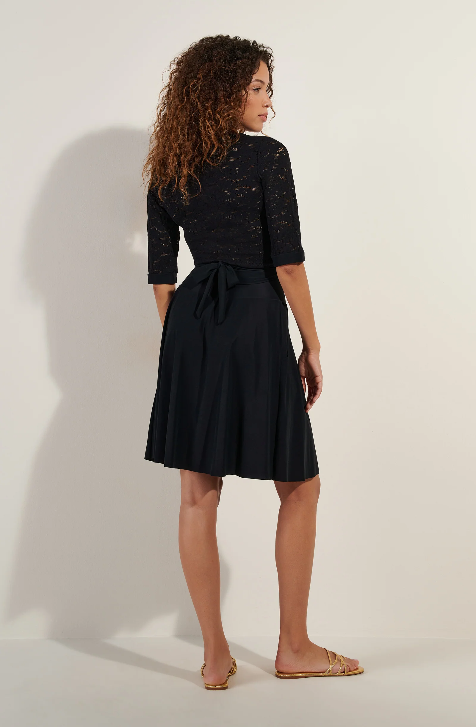 joely Jupe mi-longue noire Noir