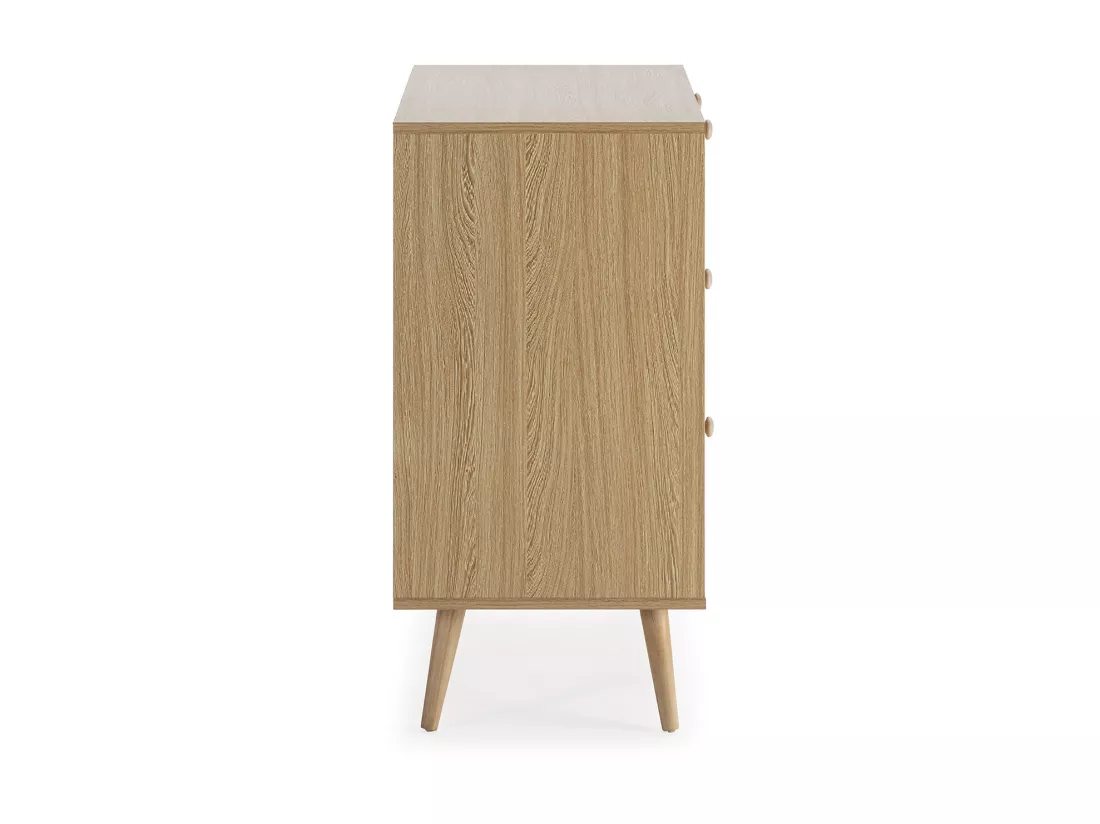 Commode Luna 3 tiroirs couleur chêne