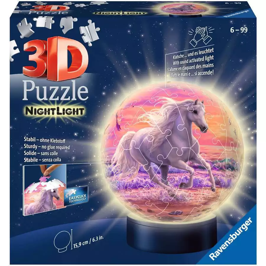 Ravensburger Nachtlicht Pferde am Strand bunt