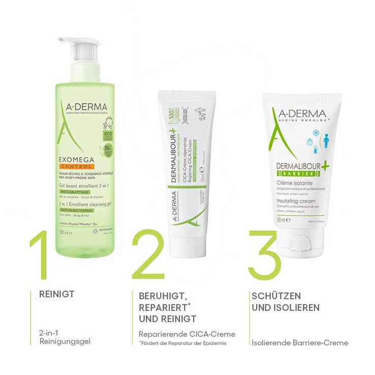 A-Derma Dermalibour + Cica reparierende Creme, 15 ml