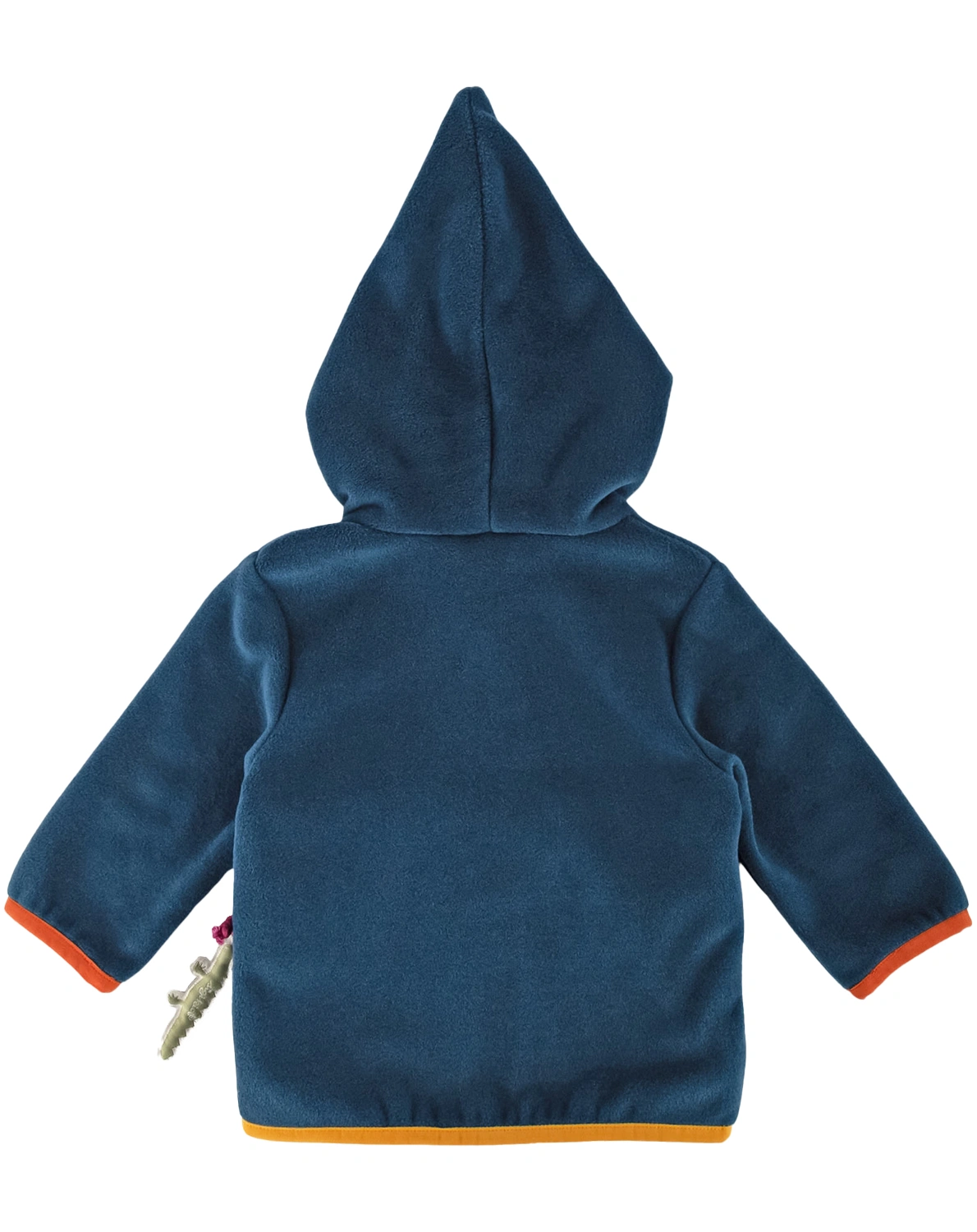 Kapuzen-Fleecejacke B - WILD CROCODILE in blau