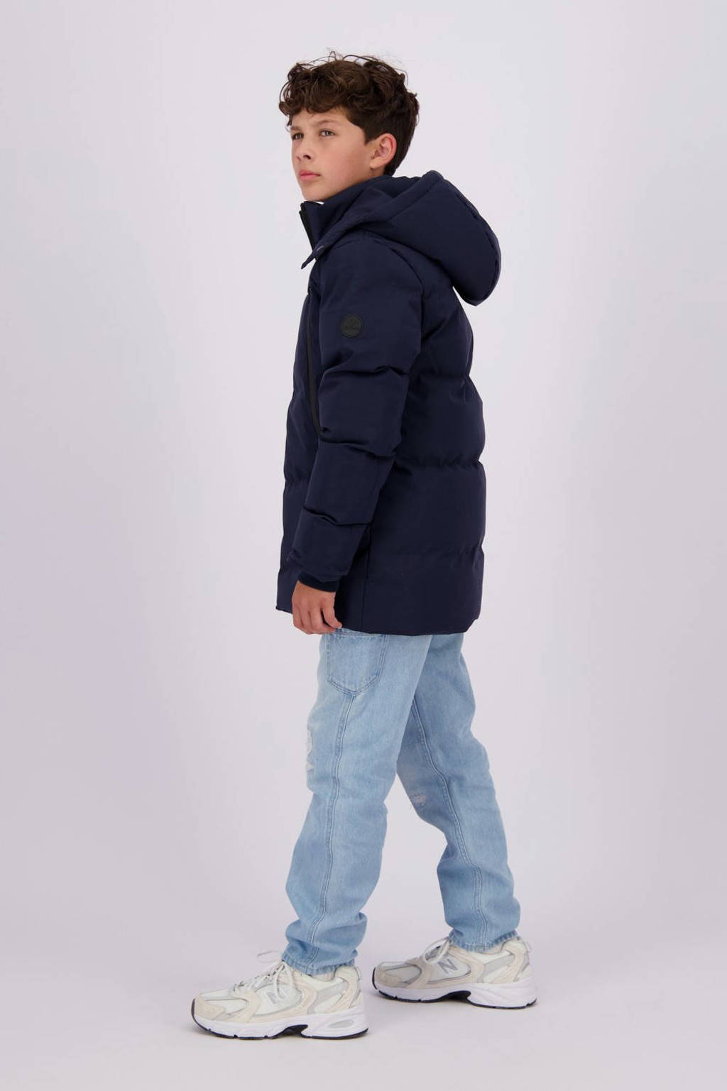 Vingino gewatteerde winterjas Thard donkerblauw