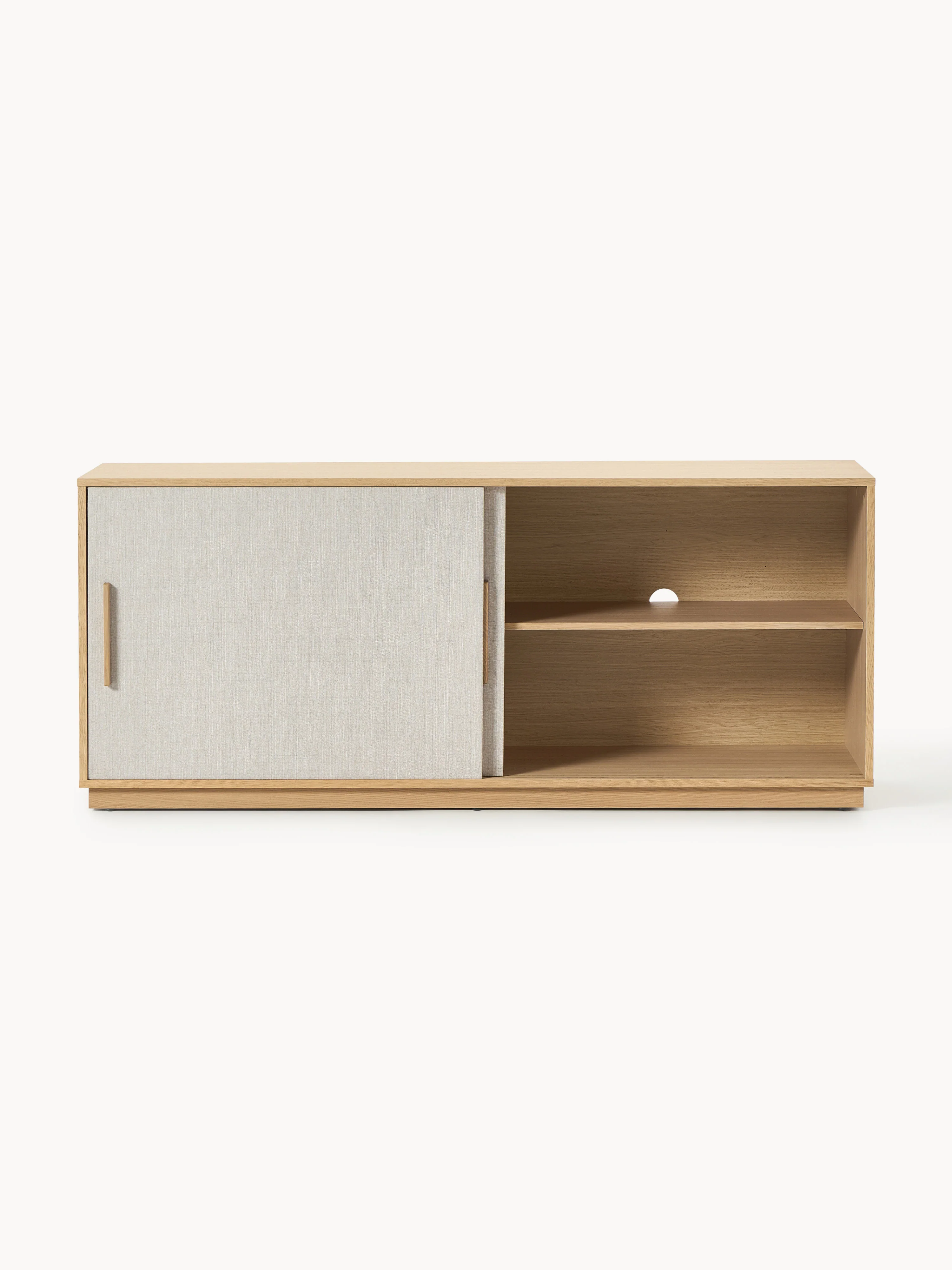 Houten dressoir Wisp met gestoffeerde voorzijde