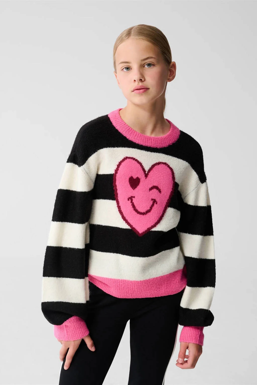 Shoeby trui zwart gebreid