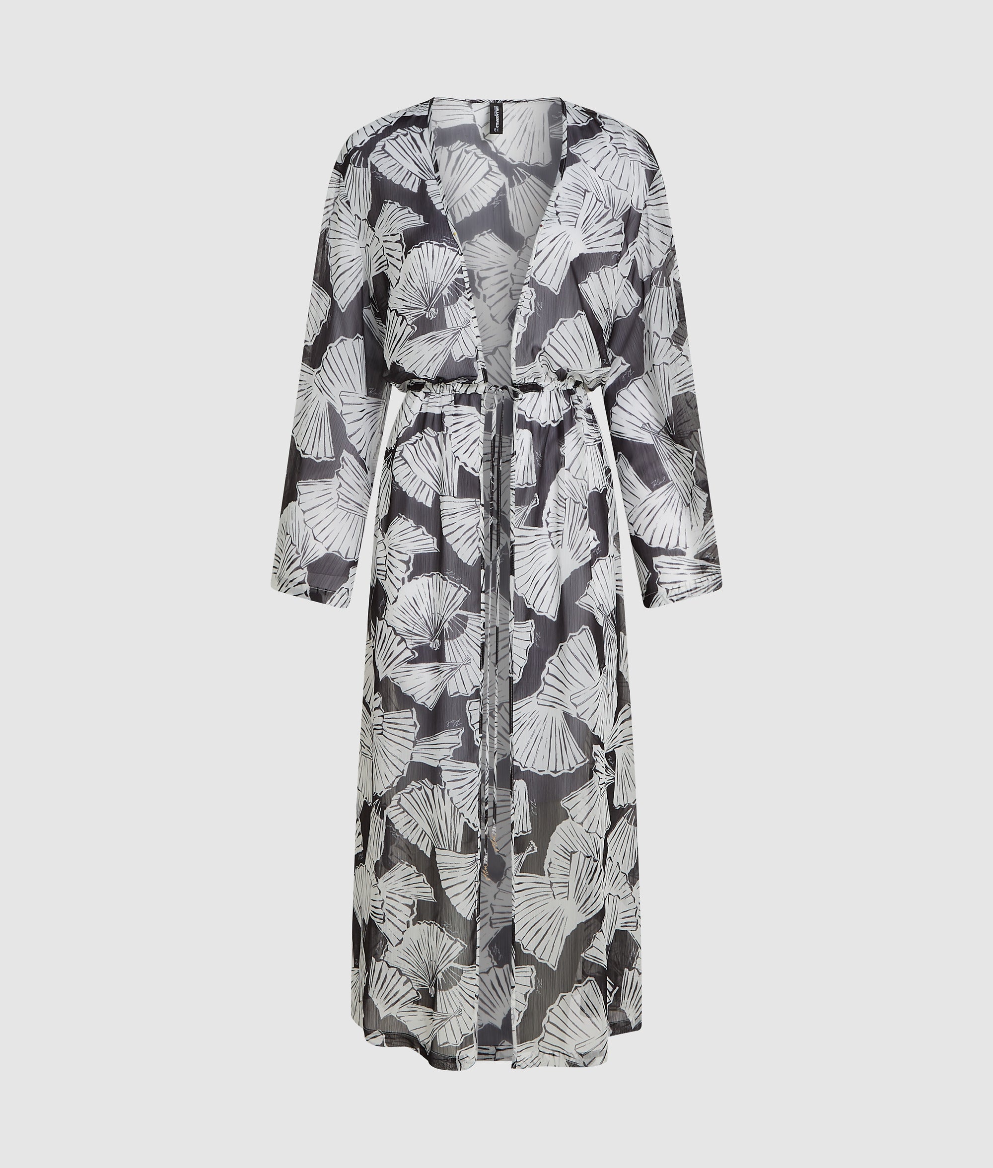 Kaftan met waaierprint