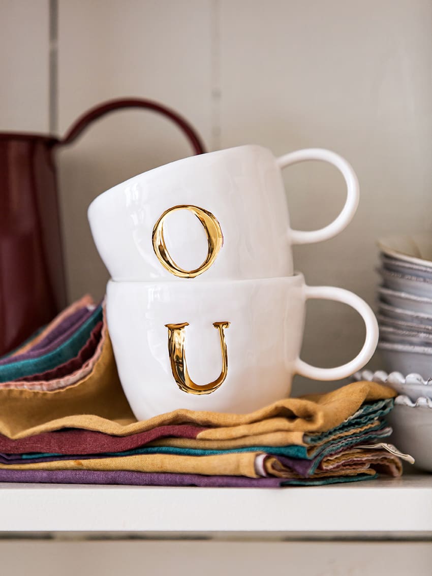 Sézane Maison - Mug Appolline - Lettre U - LES COMPOSANTES/DÉCOUVRIR 5906745