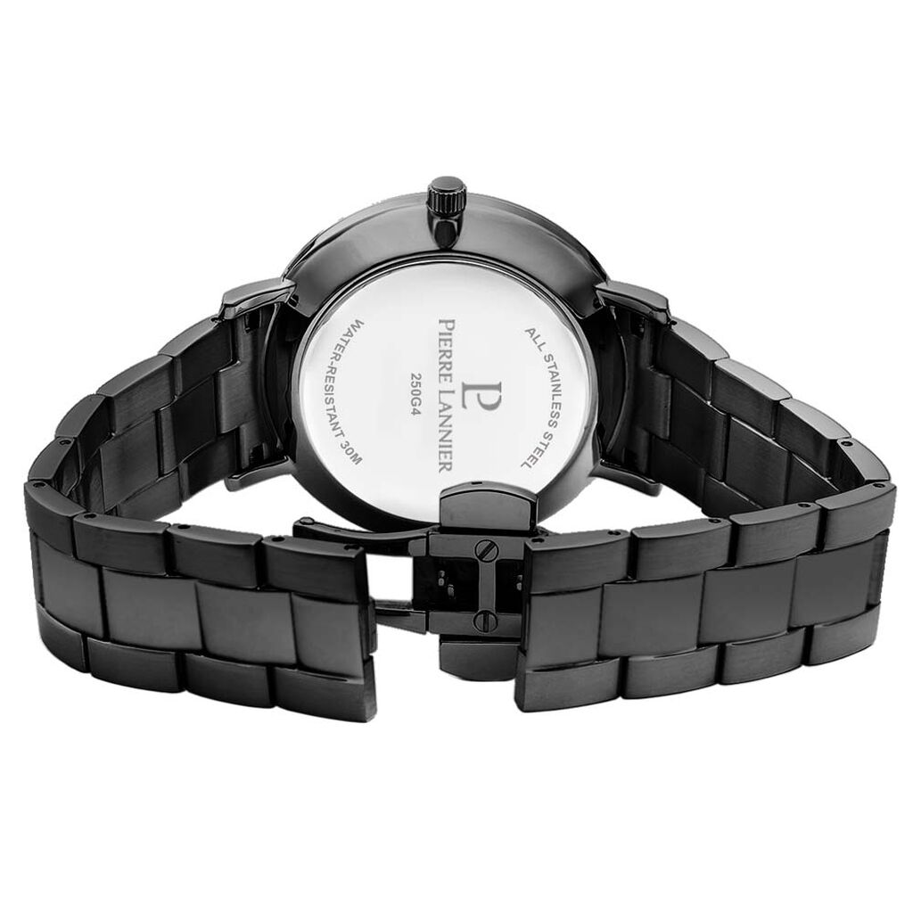 Montre Lannier Collection Echo Acier Noir