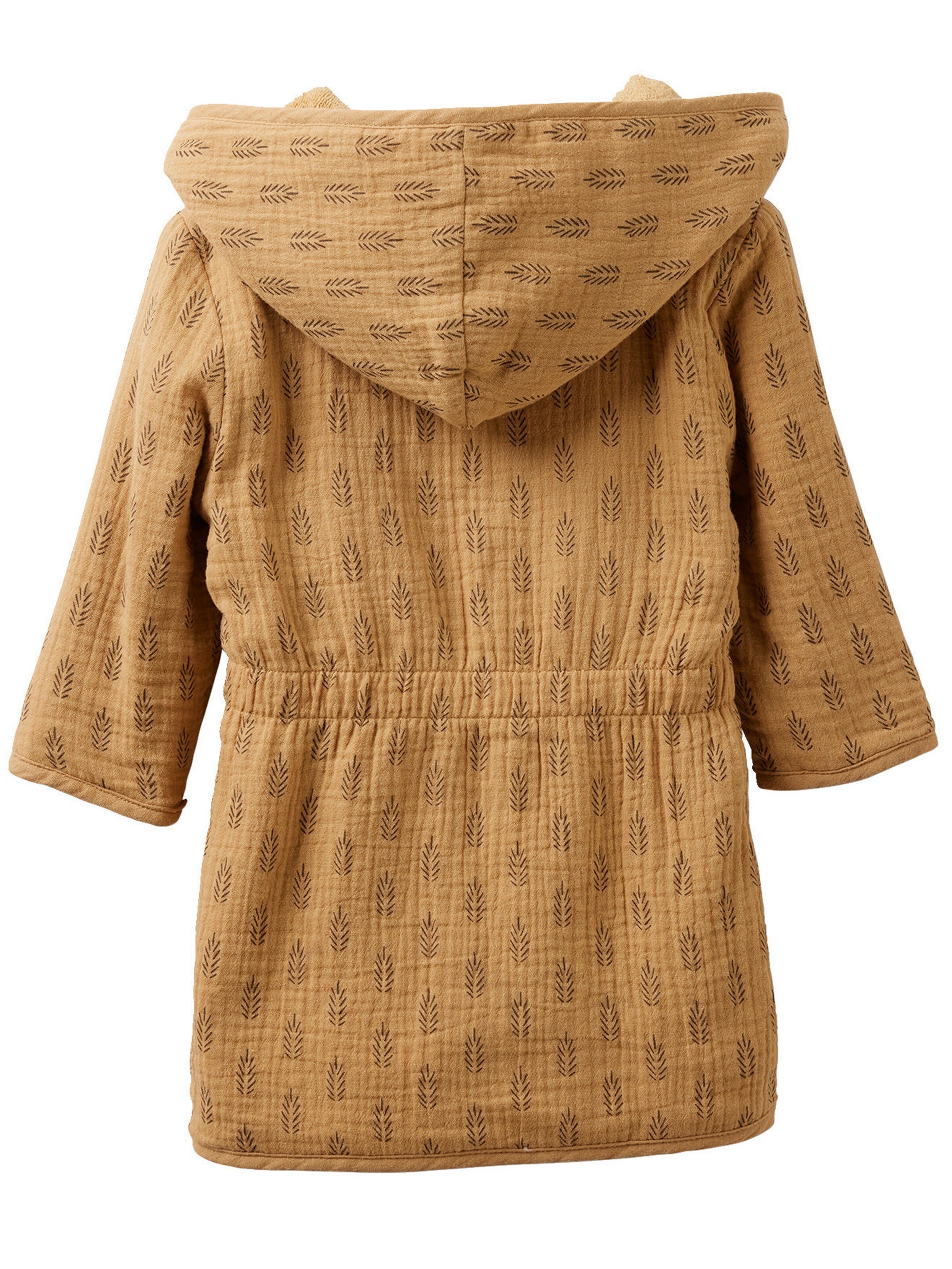 Vertbaudet Baby Bademantel aus Musselin ETHNIC ocker