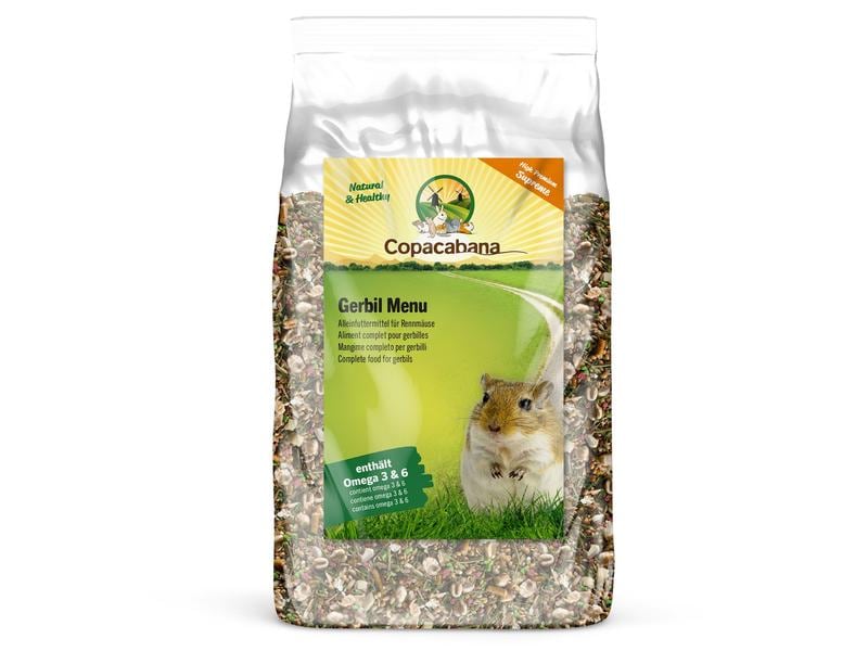 Copacabana Hauptfutter Gerbil Menü Supreme, 750 g Alleinfuttermittel für Rennmäuse