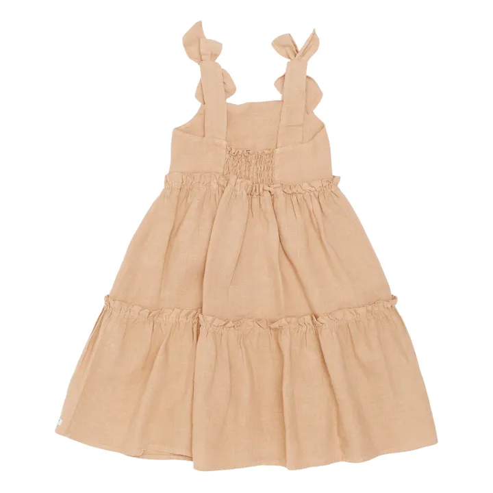 Donsje Robe Janne en Lin | Rose pâle