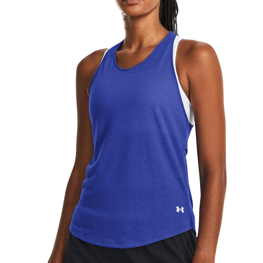Under Armour Débardeur Bleu Femme Under Armour Ua Streaker Run