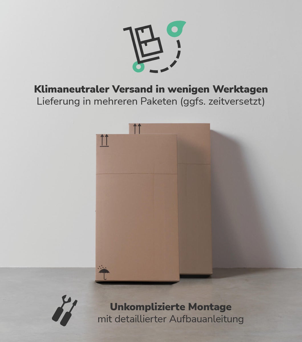 mokebo badkamer hoge kast 'The Captain', badkamerkast in 180x65x34 (HxBxD in cm) in wit