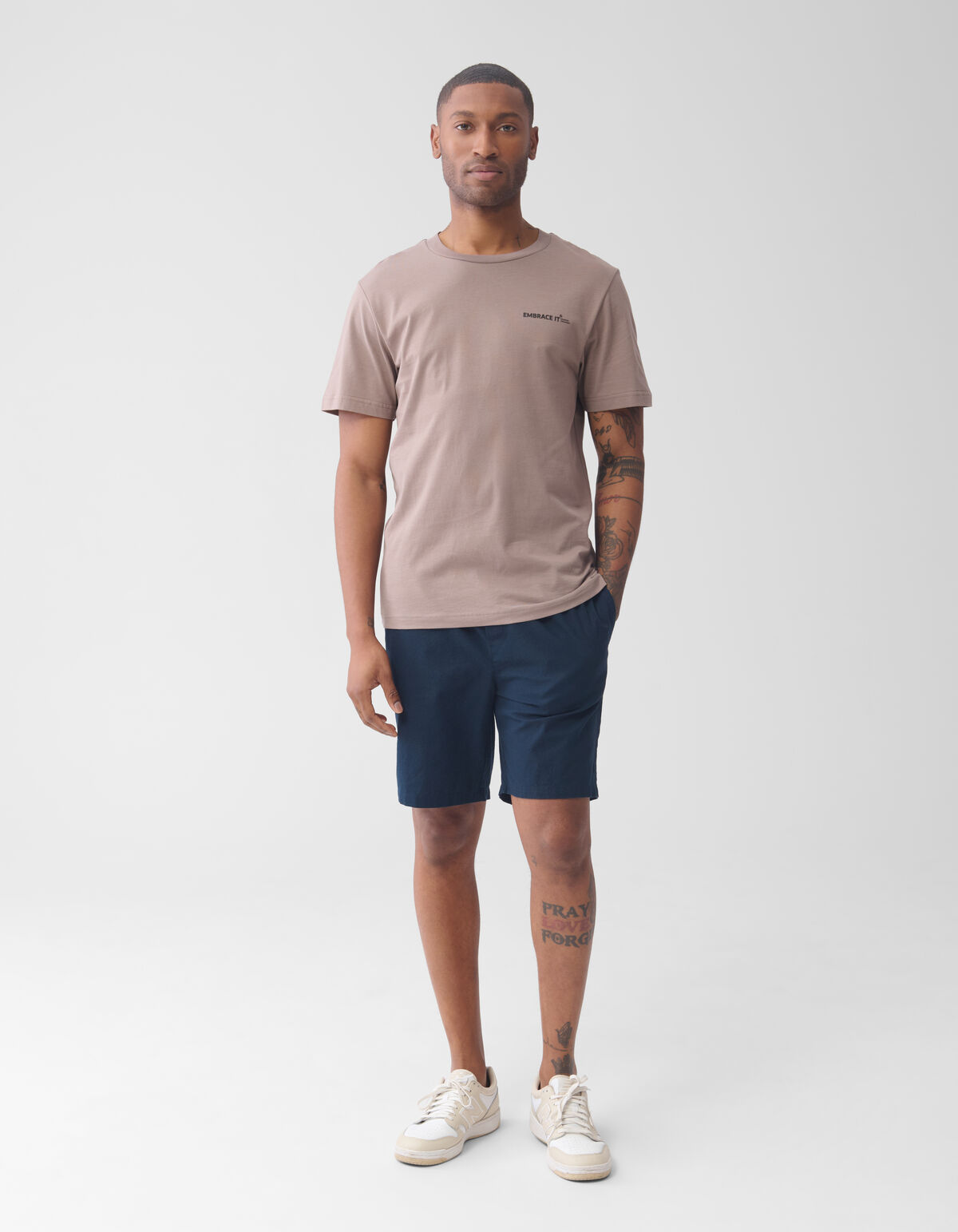 Linnen Short Donkerblauw