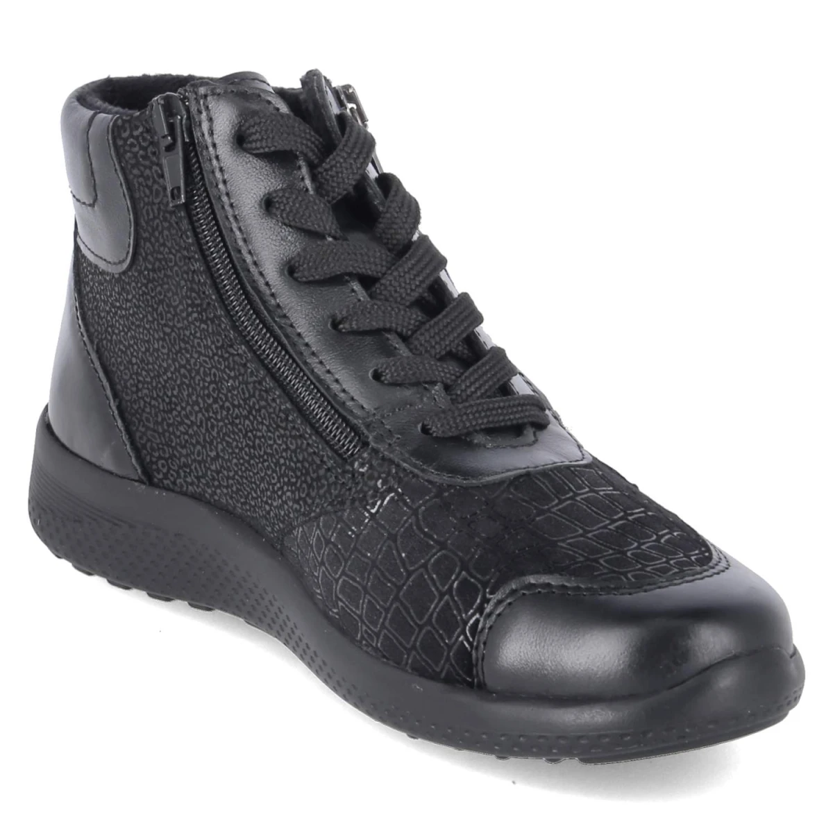 BelianaSchnürboots KIRA 24 - black metall