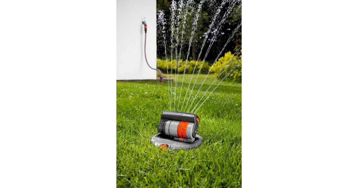 GARDENAComplete set met verzonken zwenksproeier OS 140 sprinklersysteem  (Grijs/oranje, 8221-20)