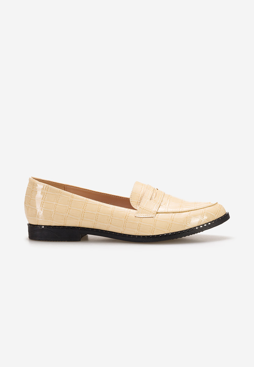 Mocassins femme beige Hemera