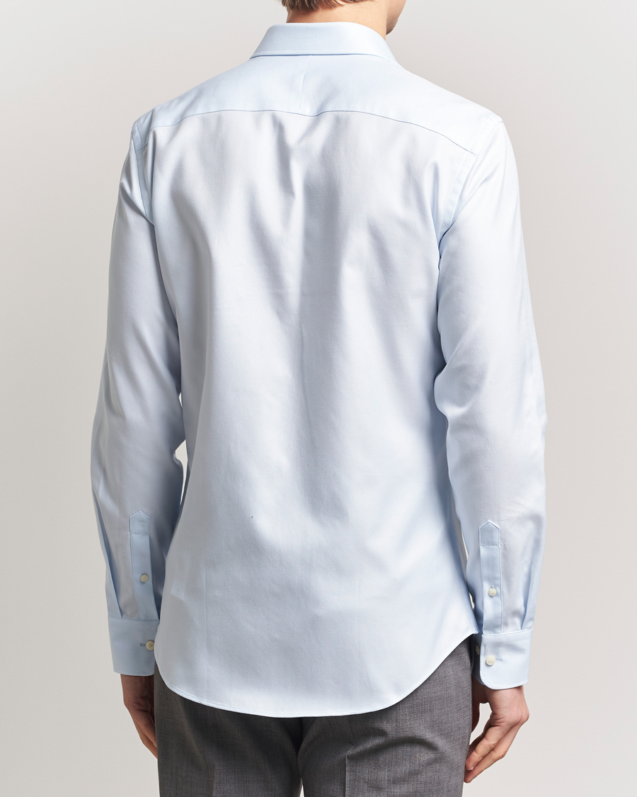 Tiger of Sweden Adley Structured Slim Fit Cut Away Shirt Light Blue
