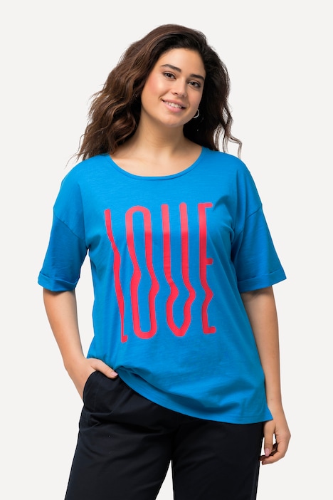 T-Shirt, LOVE, Oversized, Rundhals, Halbarm