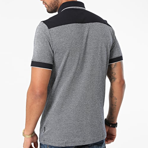 Polo Manches Courtes 8NZF76-Z8M5Z Bleu Marine Chiné