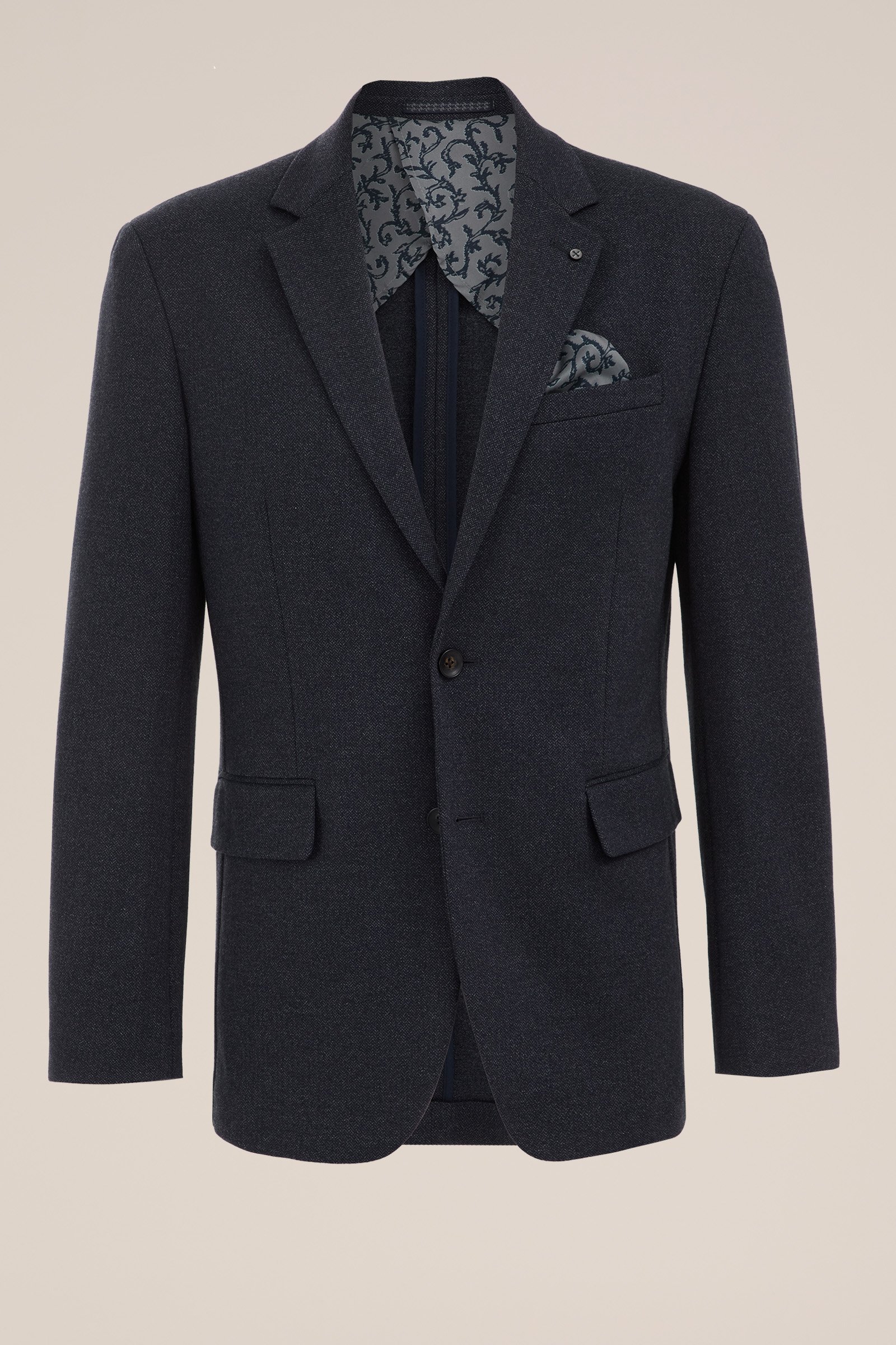 slim fit blazer WE Fashion Donkerblauw