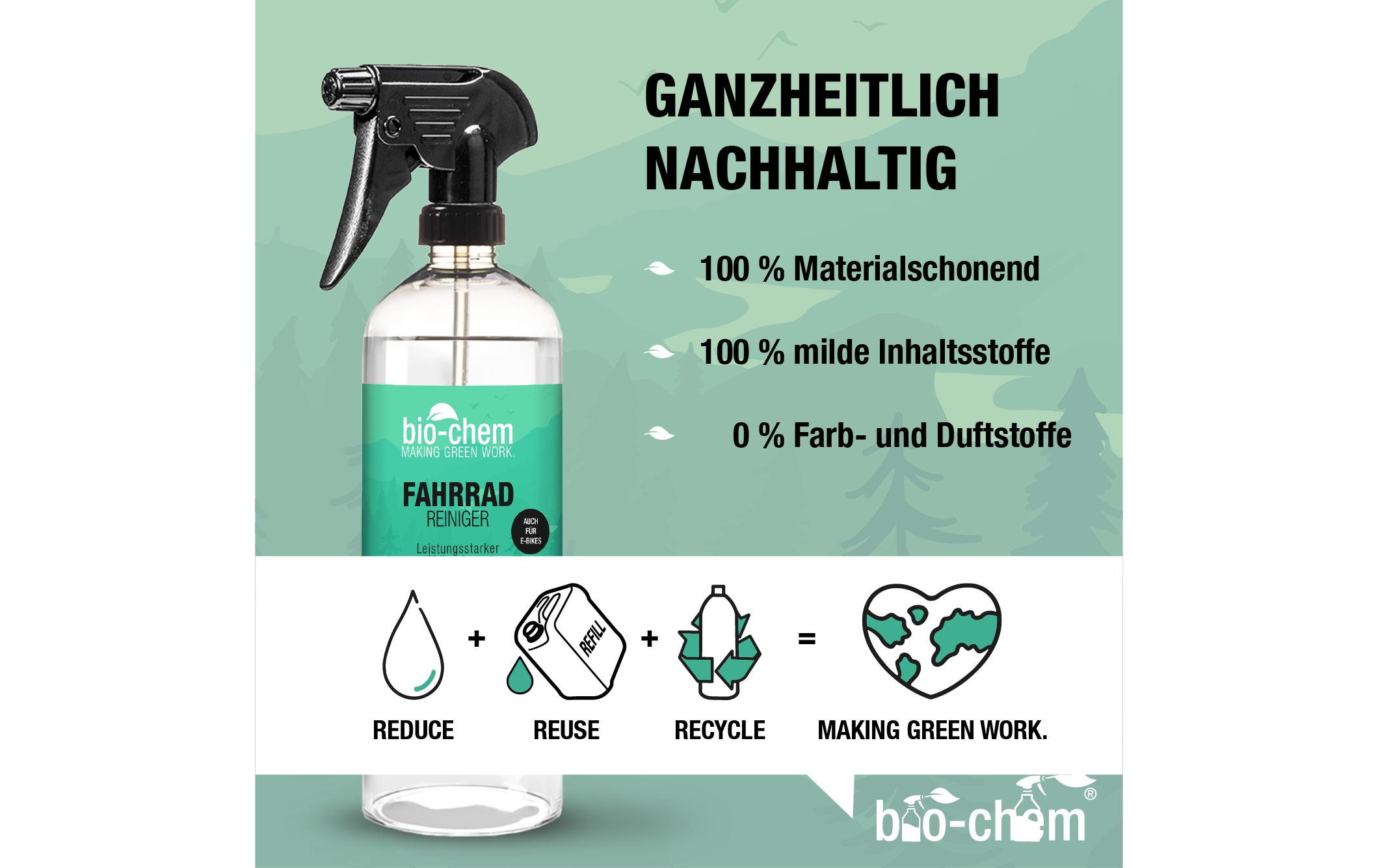 Fahrradreiniger Refill 1 lZuverlässiger Veloreiniger mit Sprühkopf