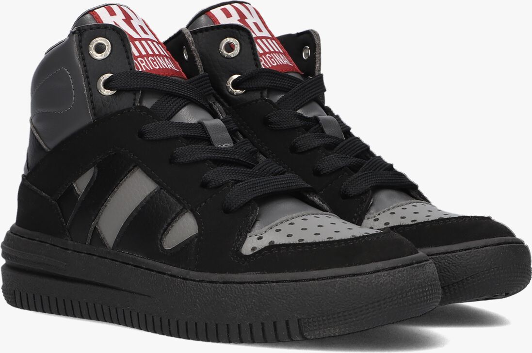 RED-RAG zwarte red-rag hoge sneaker 13785