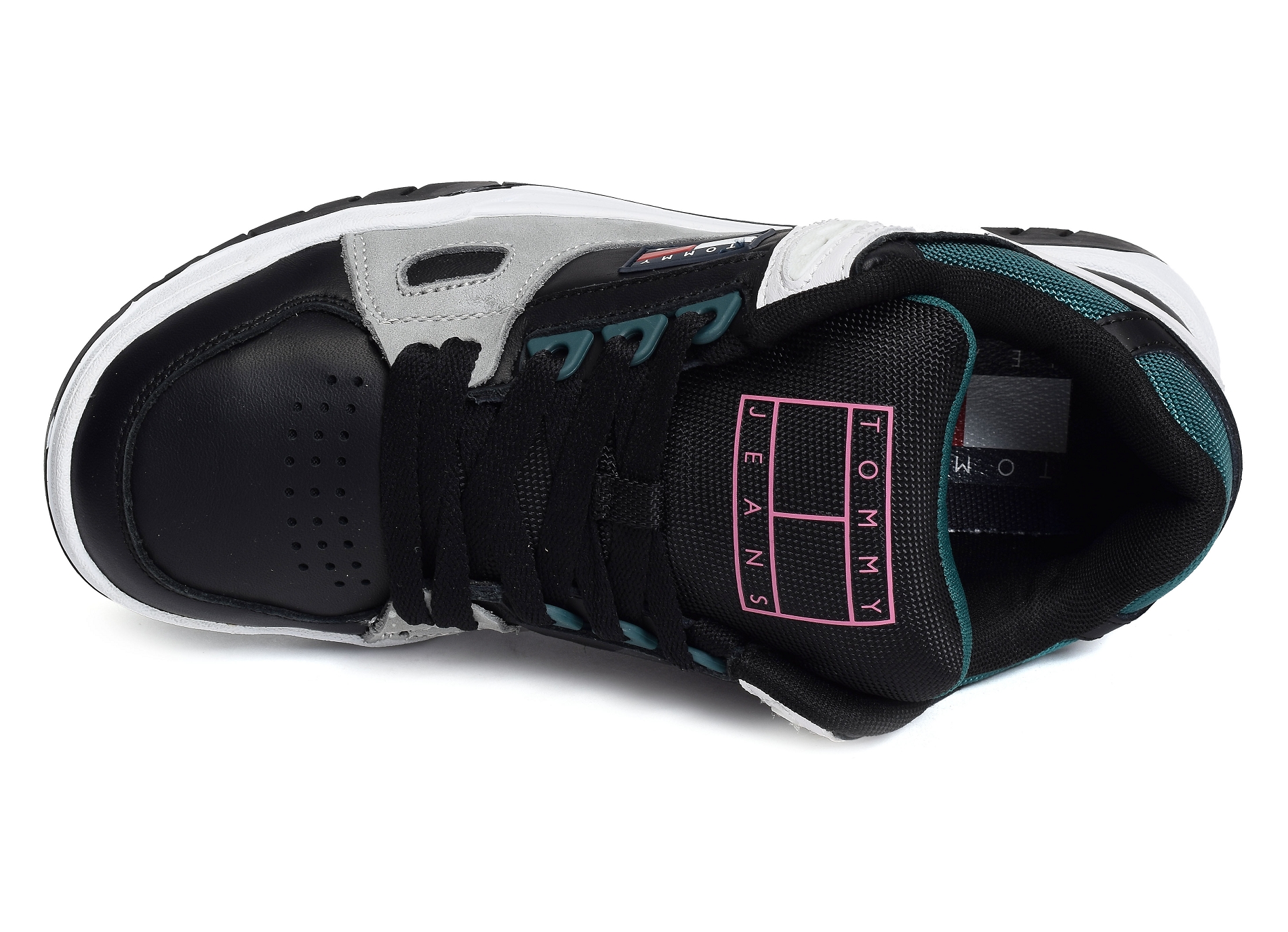 Tommy jeans skate sneaker 1042 noir vert