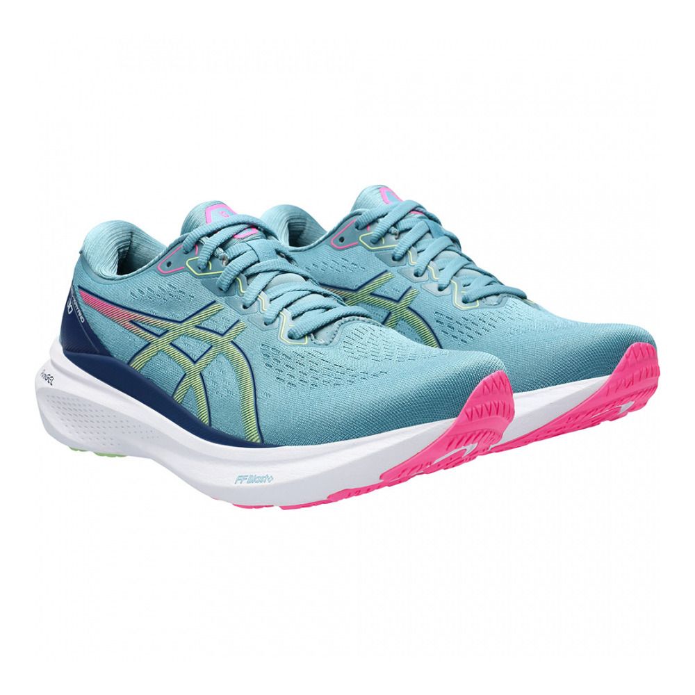 Asics GEL-KAYANO 30 - Chaussures running Femme gris blue/lime green