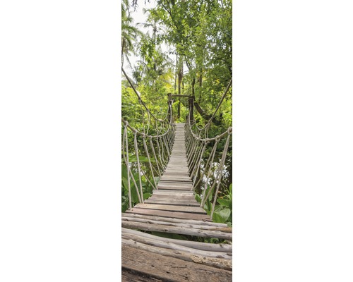 Douchewandfolie mySpotti Fresh Jungle Bridge 100 x 255