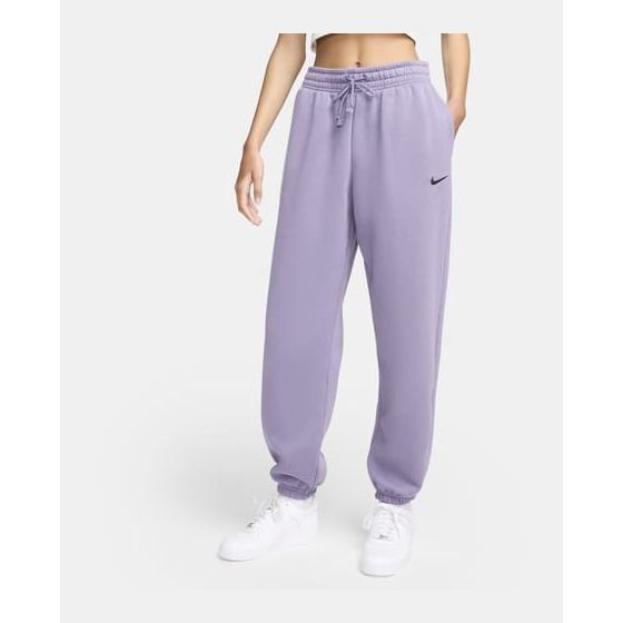 Nike Bas de Survêtement Phoenix Fleece Oversized - Violet/Noir Femme