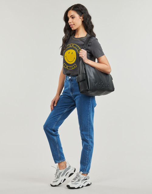 Desigual - TS_MORE SMILEY - Gris