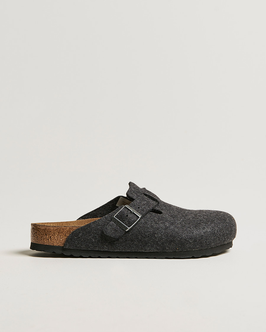 BIRKENSTOCK Boston Classic Footbed Wool Felt Antracite