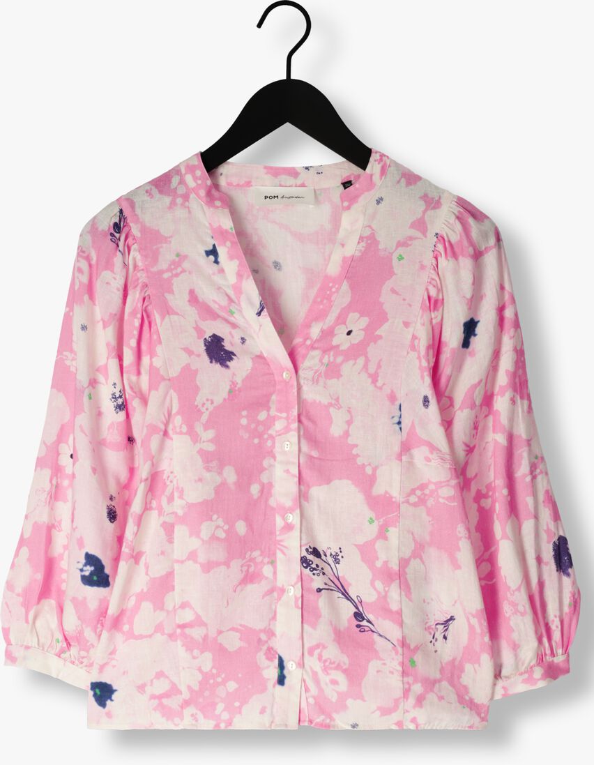 POM AMSTERDAM roze pom amsterdam blouse lilies pink