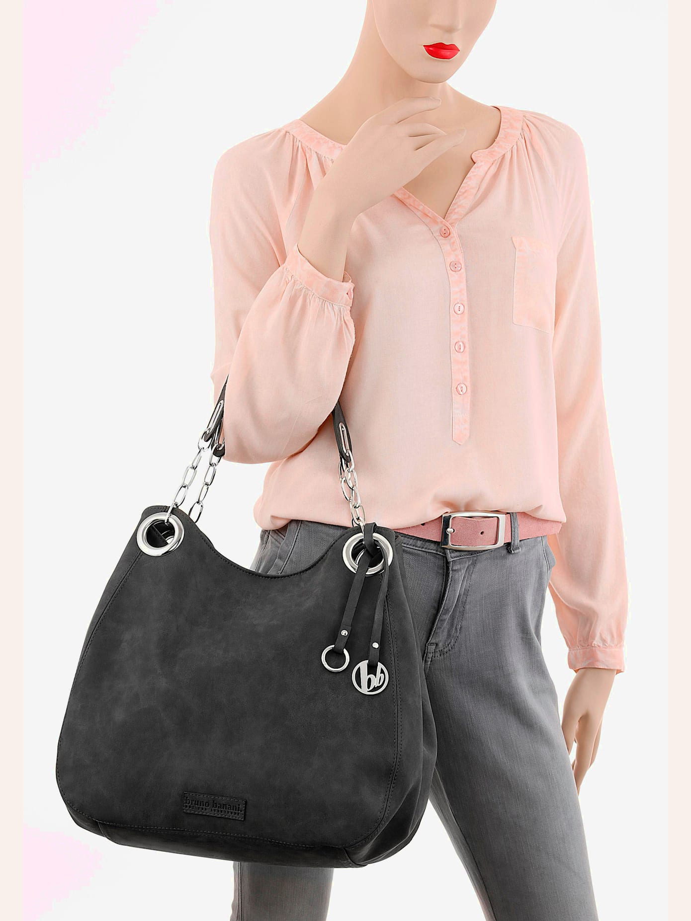 Sac à poignées matière synthétique chic