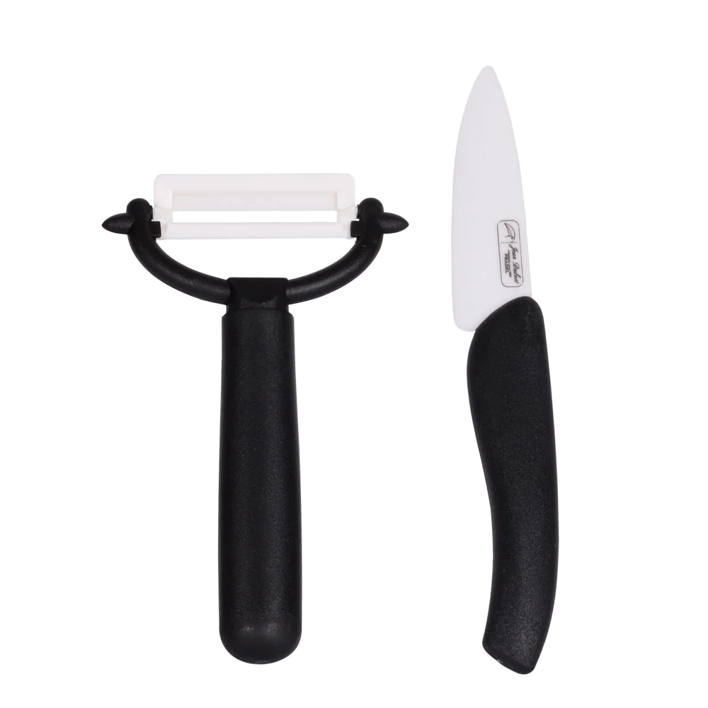Couteau à office 8 cm avec éplucheur en céramique Jean Dubost