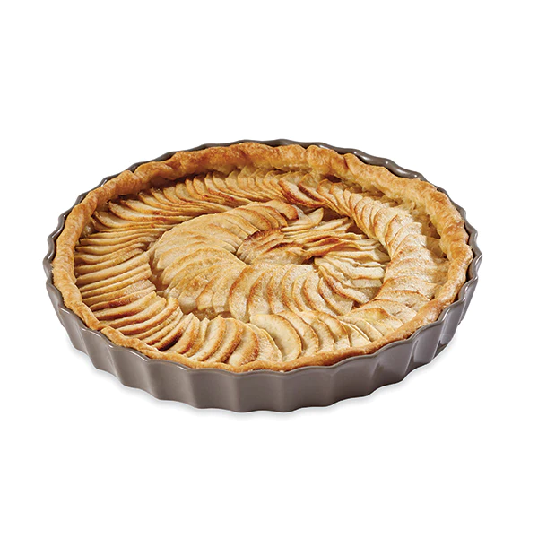 Moule à tarte en céramique 27 cm taupe Mathon