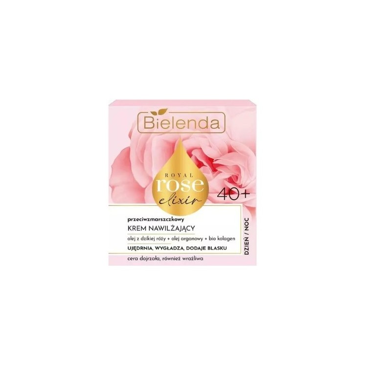 Bielenda Royal Rose Elixir Anti-Falten-Feuchtigkeits-Gesichtscreme für empfindliche Haut 40+ 50 ml