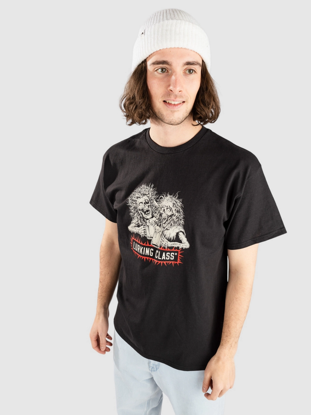 Lurking Class Global Infestation X Stikker Bad Friends T-S black