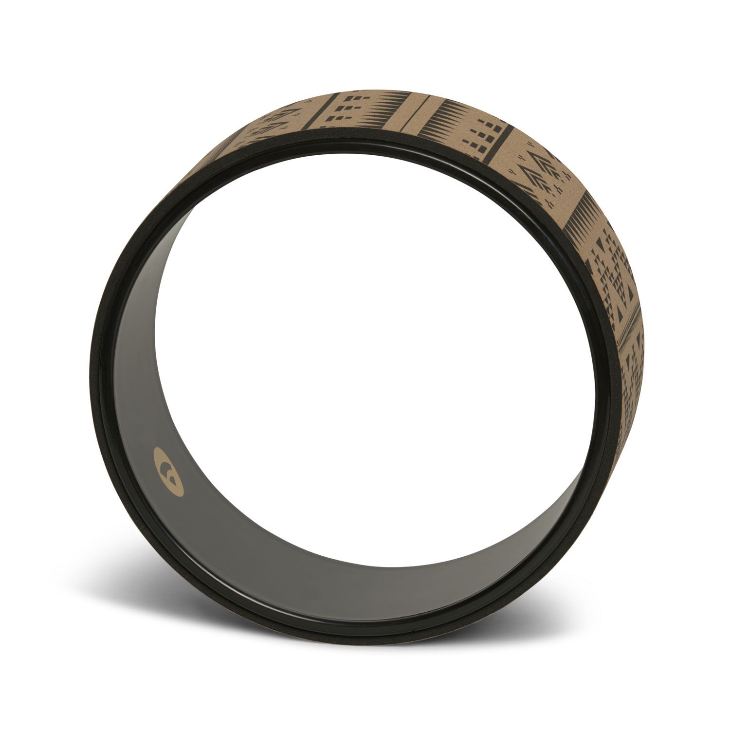 bodhi Yoga Wheel SAMSARA Kork, Kork mit Print Ethno, schwarz